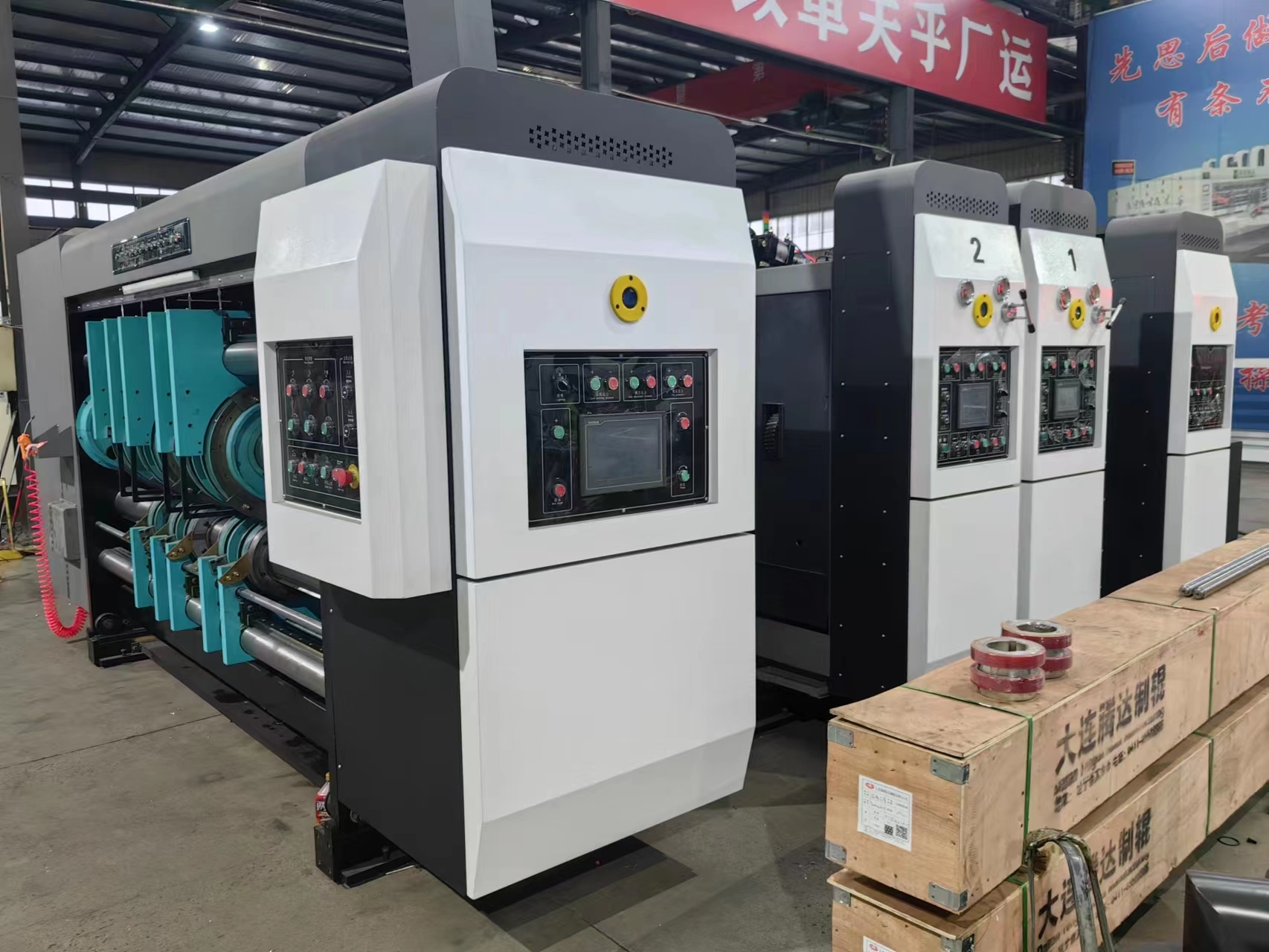Competitive High Speed Digital Flexo Printing Diecutting Slotting Machine For Paperboard
