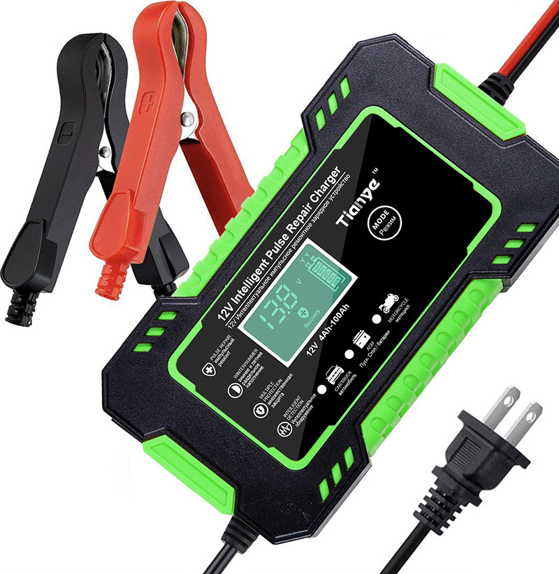 Pulse Repair Motorcycle Lead Acid Battery Charger 12V 6A