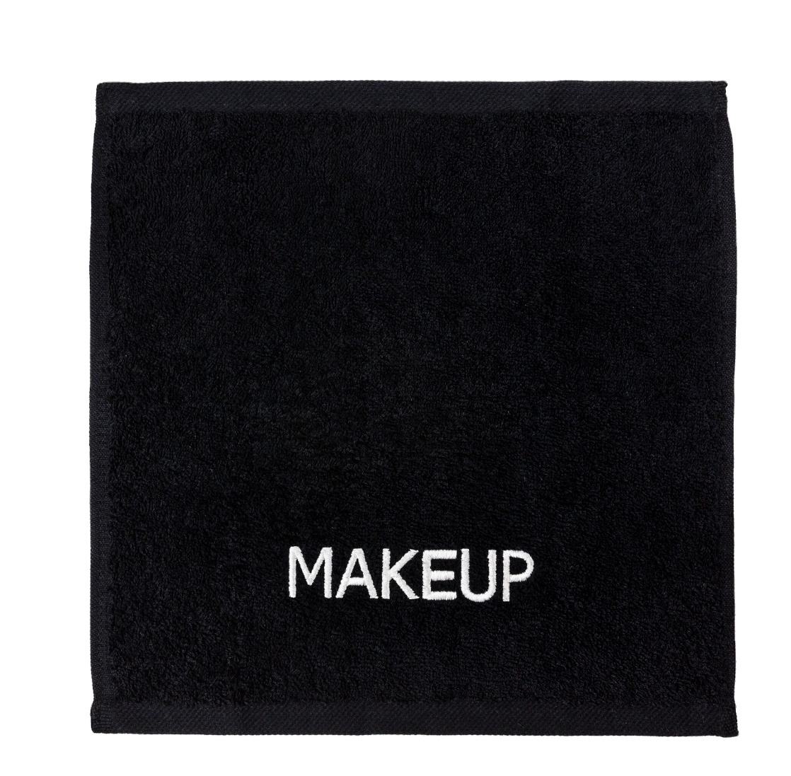 Embroidery Pattern Customization 100% Cotton Bath Towel Sets in Black Color with Logo