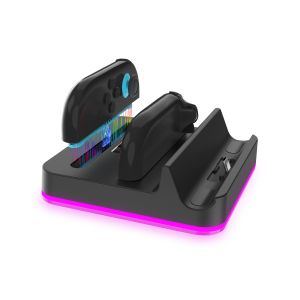 Multi-Function Charging Dock with RGB Lighting for Nintendo Switch 2– Charges