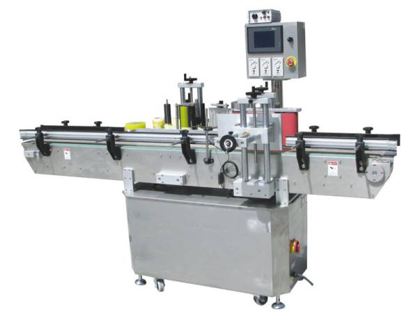 35m/Min PLC Round Bottle Sticker Labeling Machine , Dia 25mm Automatic Bottle