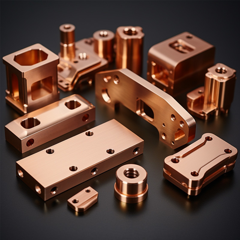 Customized CNC Copper Parts Non Standard CNC Machining Spare Parts