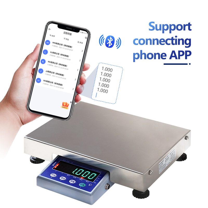 304 Stainless Steel Bluetooth Electronic Table Scale AT-Y 30kg for Precise Weighing