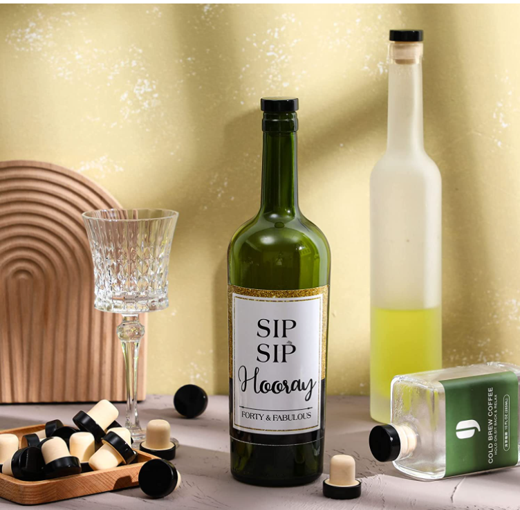 Laser Engraving Logo Spirit Bottle 50cl Cork Bottle Stopper for Eco Friendly Wine Cork