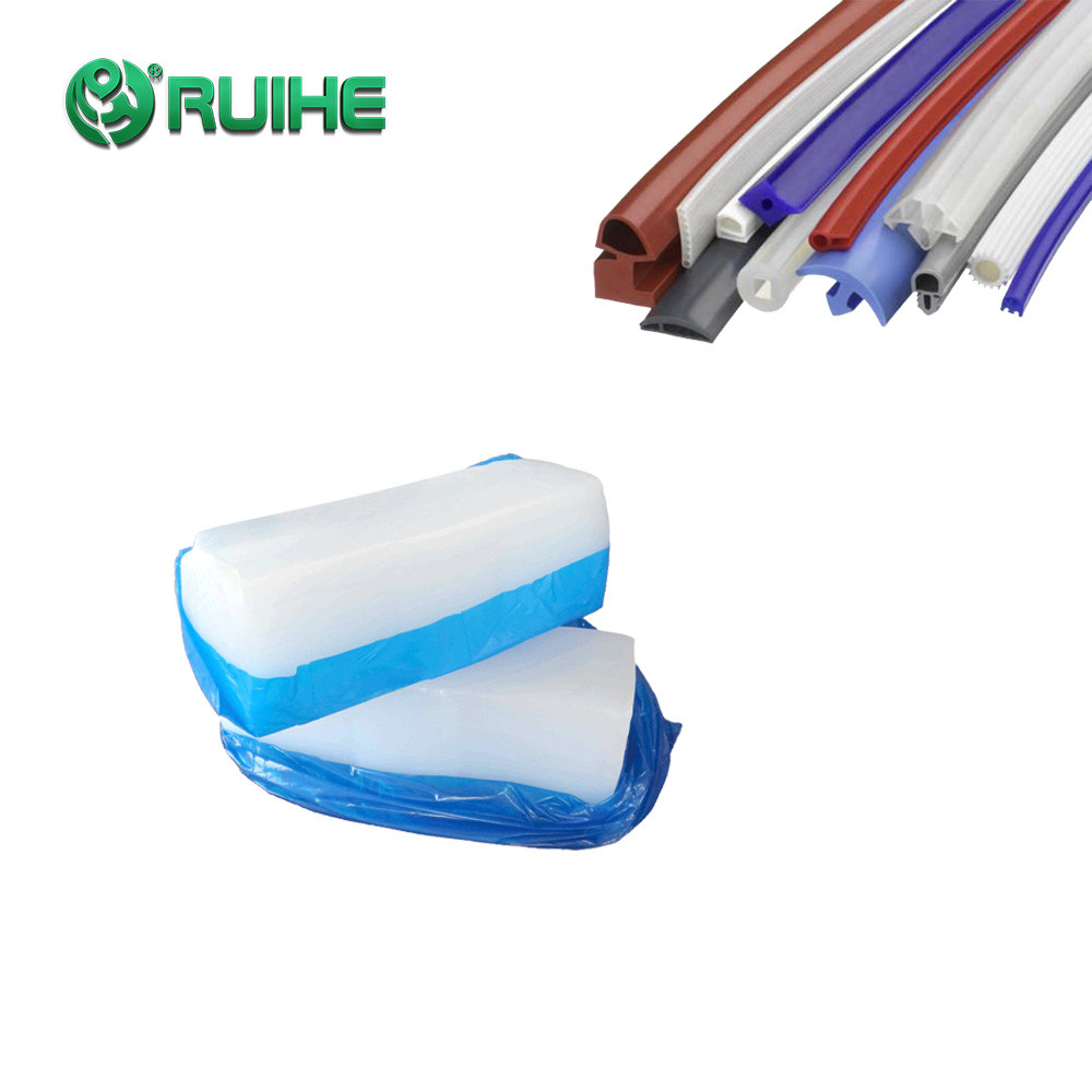 Translucent Solid Silicone Rubber HTV Silicone Extrusion Seal Strip