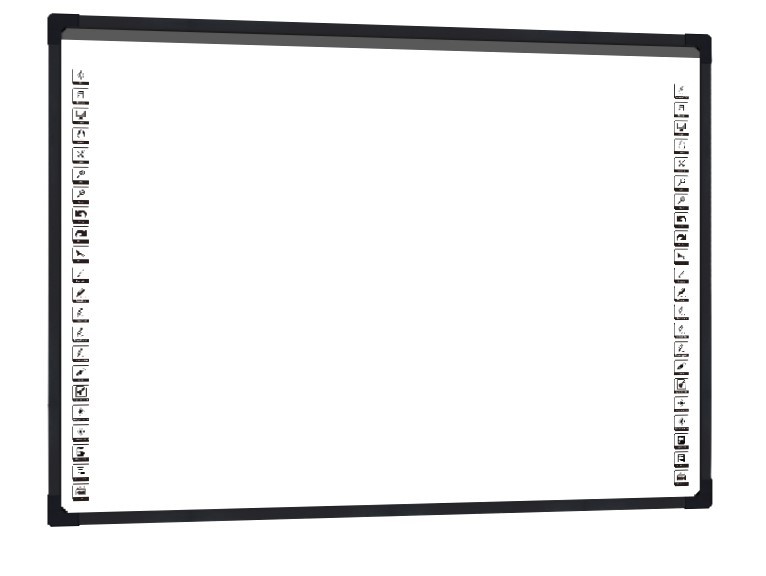Smart Class Optical Interactive Teaching Whiteboard For School Education 2 Cameras Black Frame