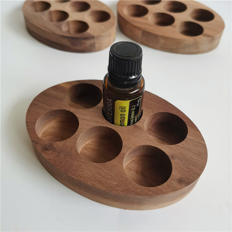 Wooden Essential Oil stand wooden Organizer wooden rack