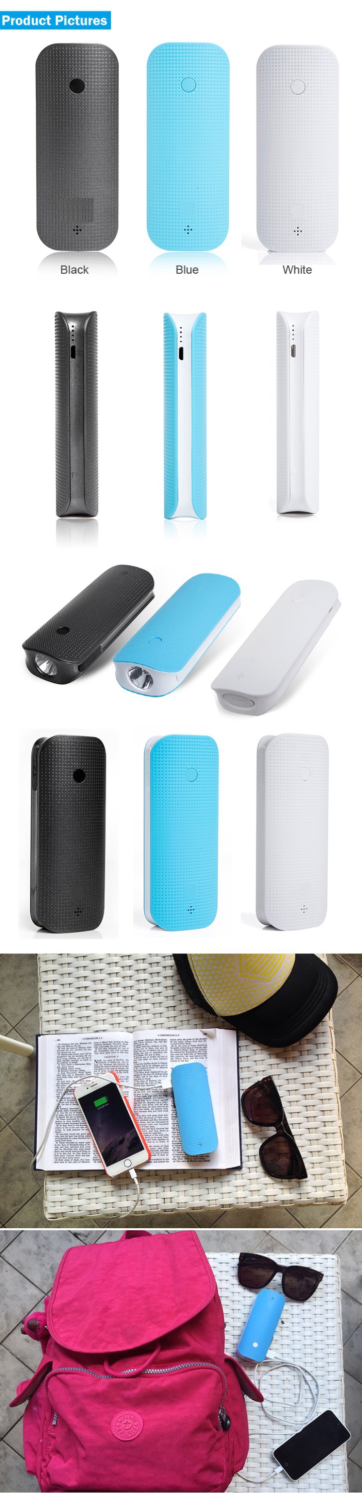 Long standby time with 90 days realtime gps tracker 4500mah power bank RF-V20