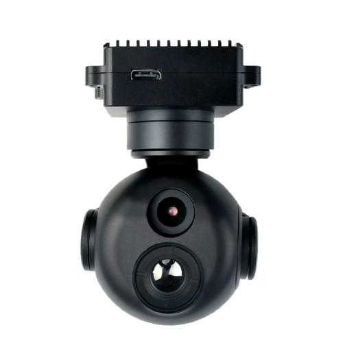 640×512 Thermal Imaging IP HDMI Dual Output Small Gimbal Camera 1080P Fixed