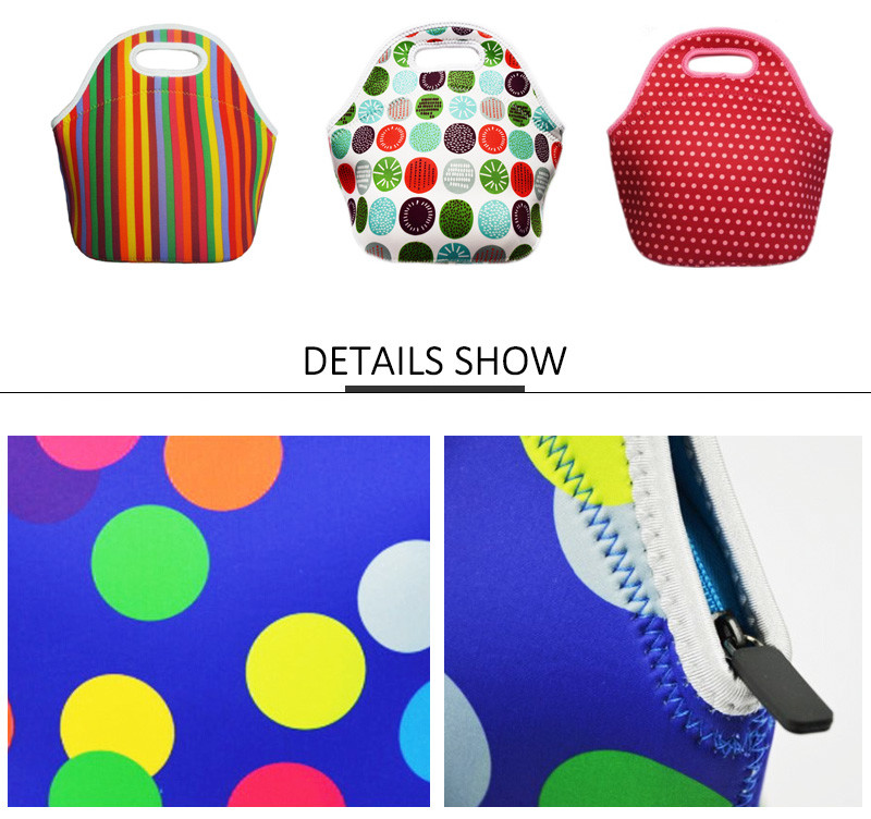 Shopping Outdoor Printing Cooler Neoprene Lunch Bag