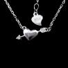 Buy cheap Cupid's Arrow Silver Cubic Zirconia Necklace For Anniversary , Engagement from wholesalers