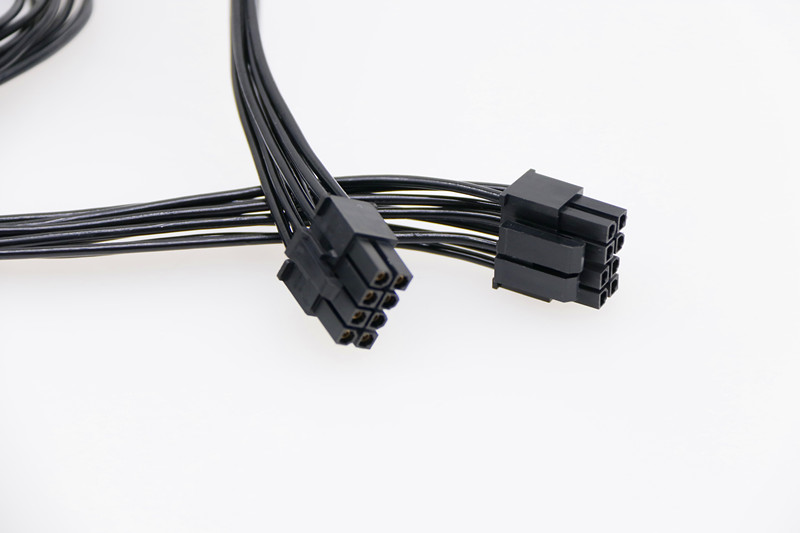 QingSea Power Supply Modular Cable Kit 24 Pin 8Pin 6Pin Length 610mm Black