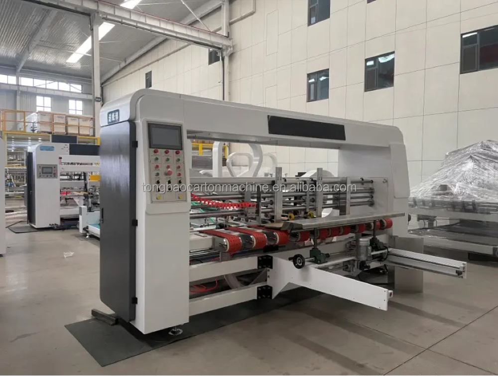 Automatic Folding Box Gluing and Stapling Machine for Folder Gluer Carton Box Making