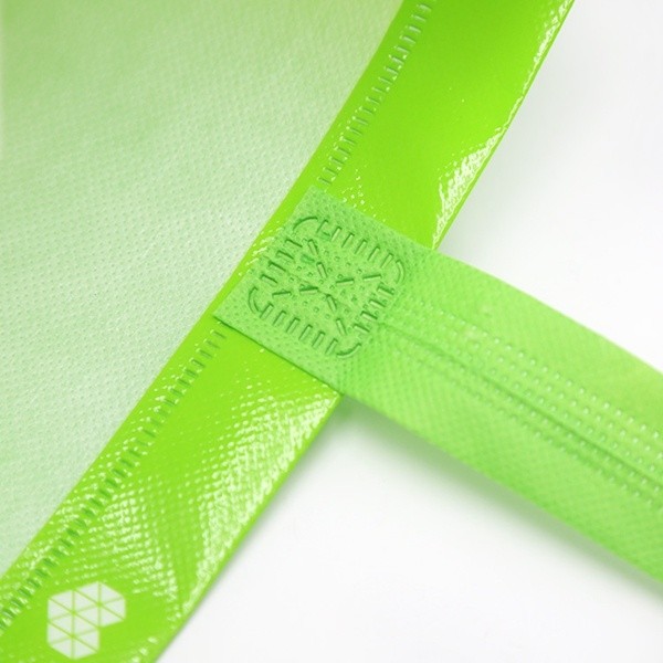 100gGreen Color PP Laminated promotion Bag in Ultrasonic Technical