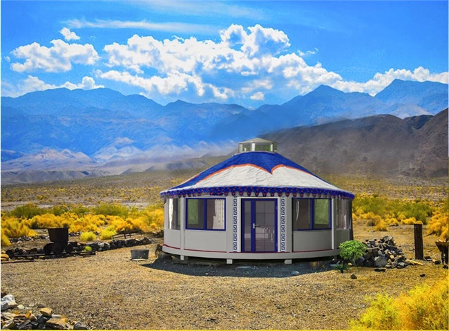 Yurt Prefab Tiny Homes Eps Sandwich Panel Fiberglass Roof Luxury Tent Dome