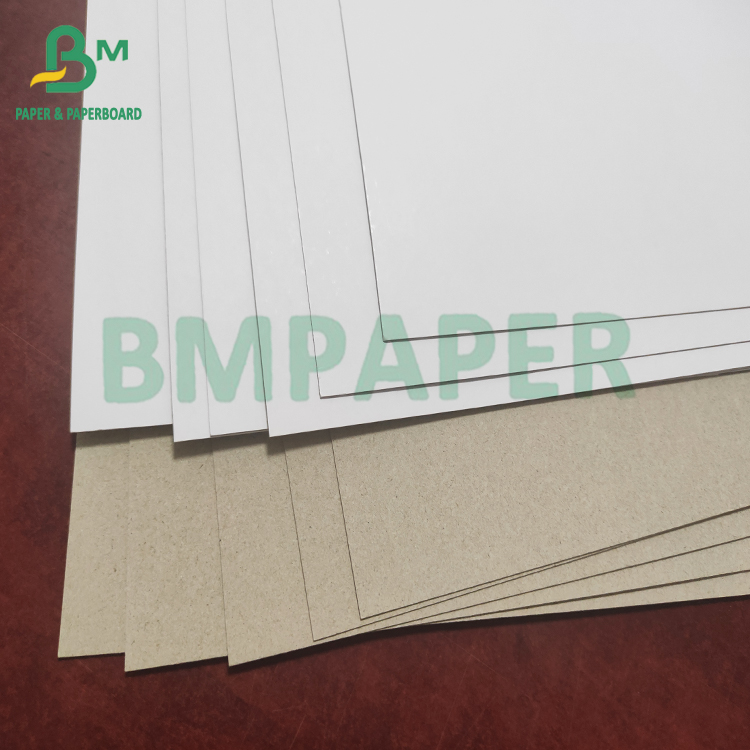 Recyclable 400gsm Fully Coated White Lined Chipboard Grey Back