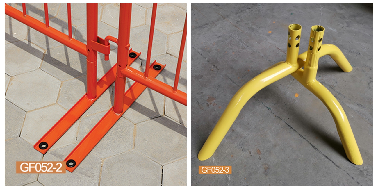 Varies Feets Crowd Barrier Fencing Safety Orange Pvc Coated 40 Inch Height