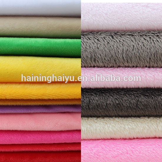 flex plain plush baby blanket minky fabric sofa material cotton fabric