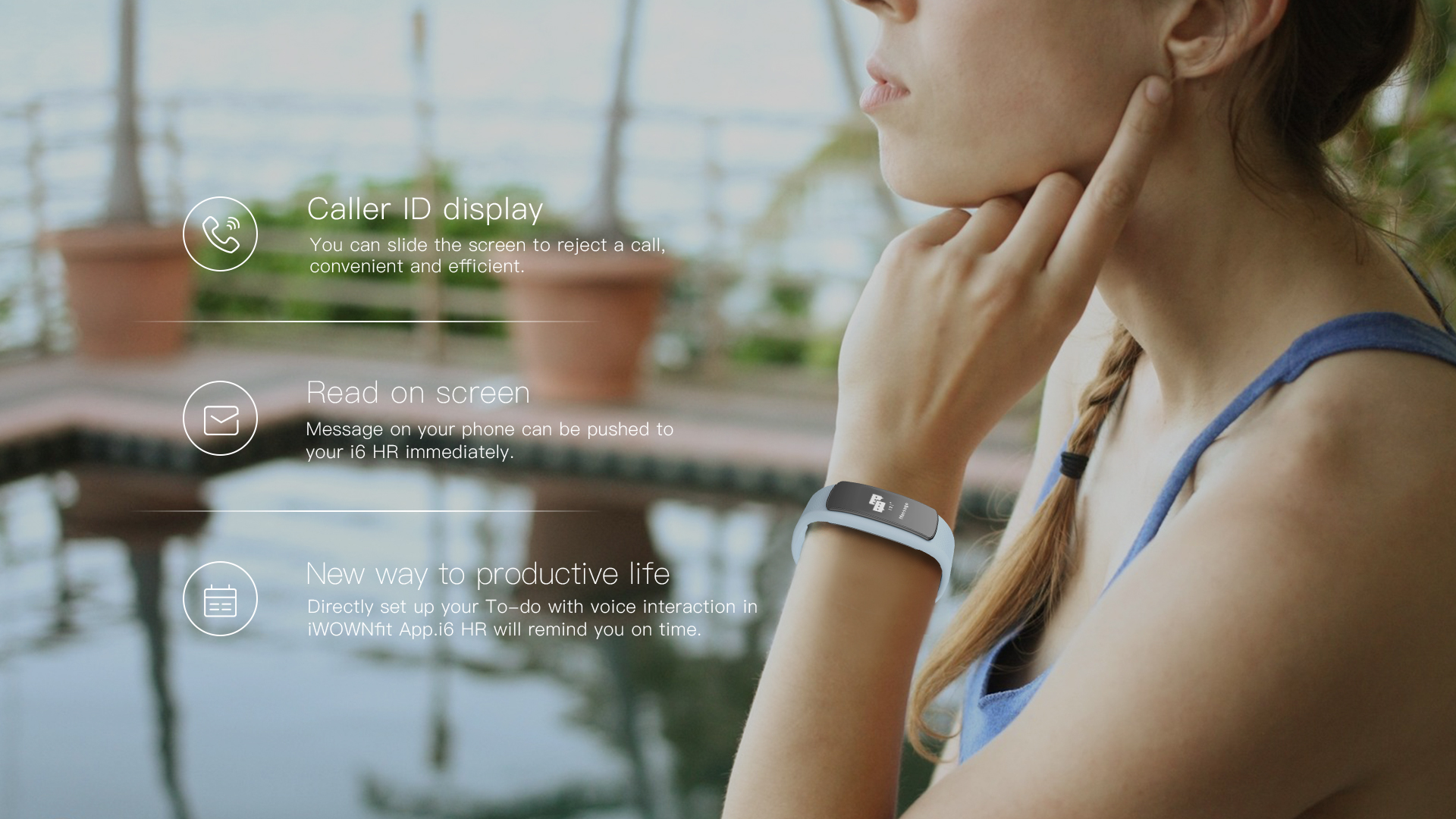 Water Resistant Heart Rate Monitor Intelligent Health Bracelet