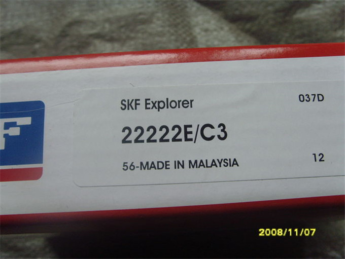 Spherical Stainless Steel Roller Bearing SKF FAG 22222 E 110 x 200 x 53 MM Metal Cage