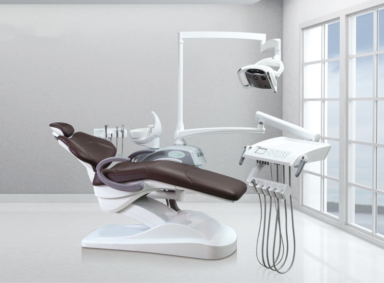 Luxury Design Big Soft Cushion Dental Unit Multi Color Dental Chair With 9 Memories