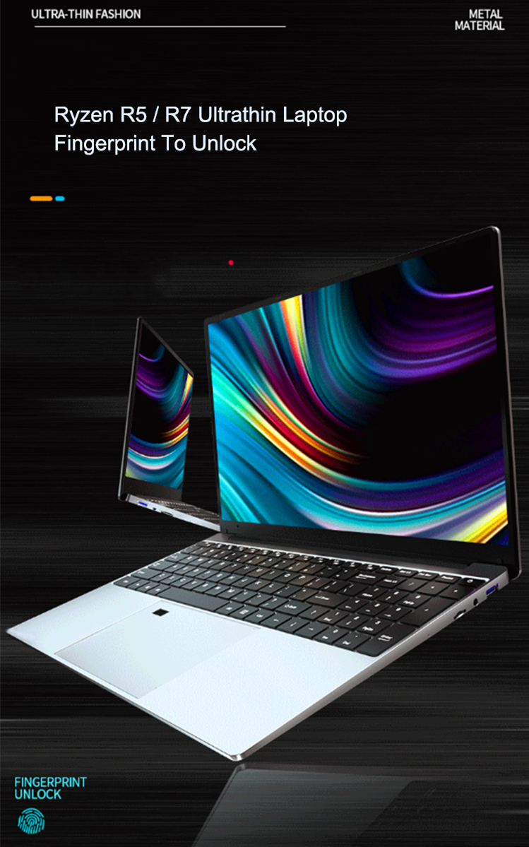 Tender 15.6 Inch Amd Ryzen 7 3700u Laptop With DDR4L 16GB SSD256GB 512GB