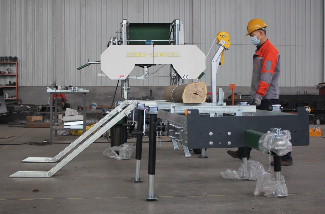 Log Band Saw Type 27HP 31 Inch Portable Woodcutting Bandsaw Mill with Horizontal Design