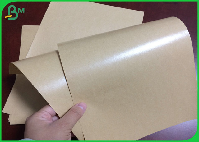100% Waterproof 50gr 60gr 70gr PE Coated Brown Kraft Paper For Food Packaging