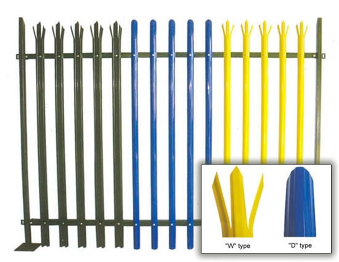 Euro Style Free Standing Metal Palisade Fence , Cast Iron Fence Panels