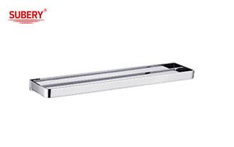 Brass double rod towel bar bathroom high quality chrome color OEM nobel brass