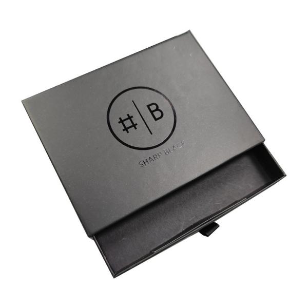 Fancy Magnet Box Hard Flat Luxury Folding Storage Black Gift Box with Customer's