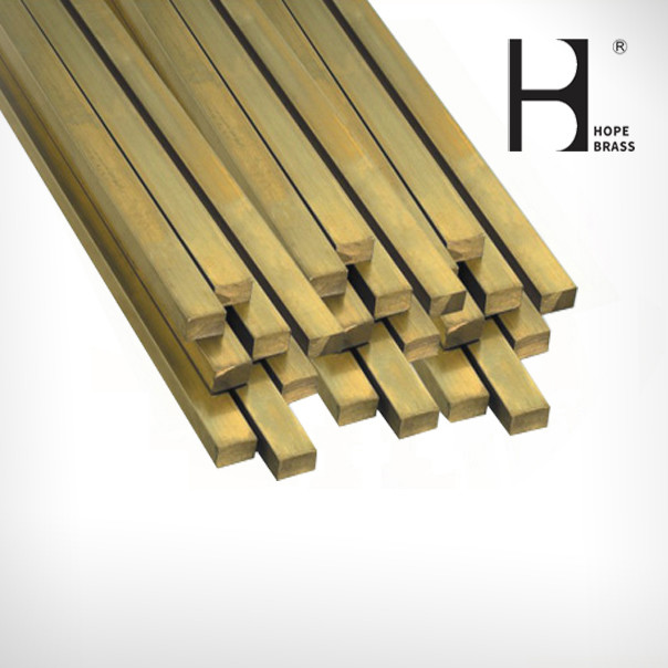 Corrosion Resistant Brass Flat Bars , C38500 Round Brass Rod