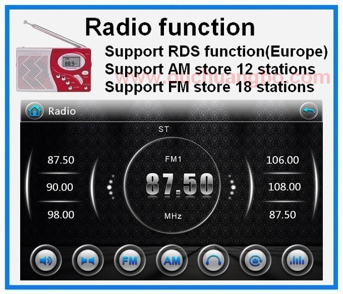 Ouchuangbo Car DVD Radio GPS Navi for Toyota Corolla 2014 USB TV Multi Language OCB-9002A