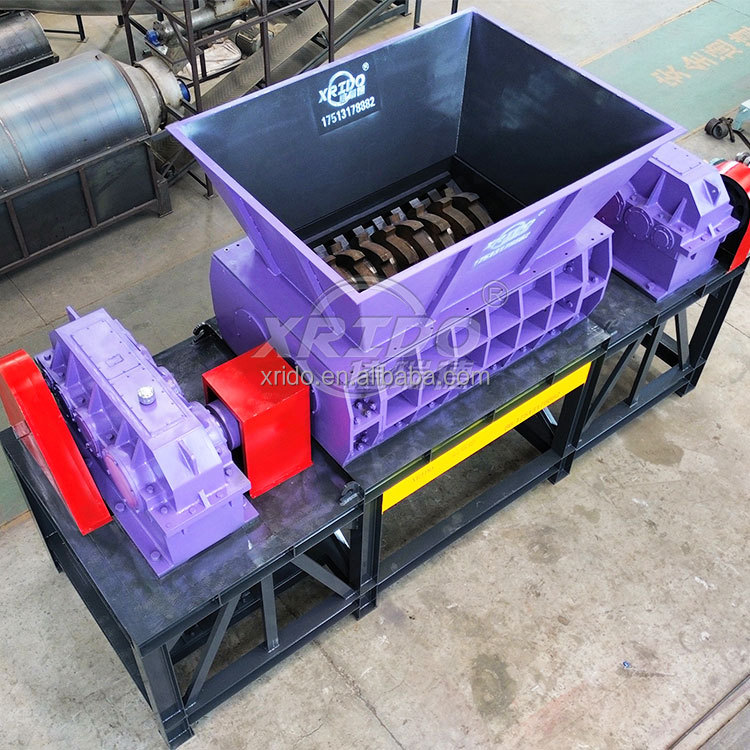 Customization Shredder Crusher Motor Iron Aluminium Crusher Plastic Bottle Two Shaft Mini Shredder Metal Shredder Machine
