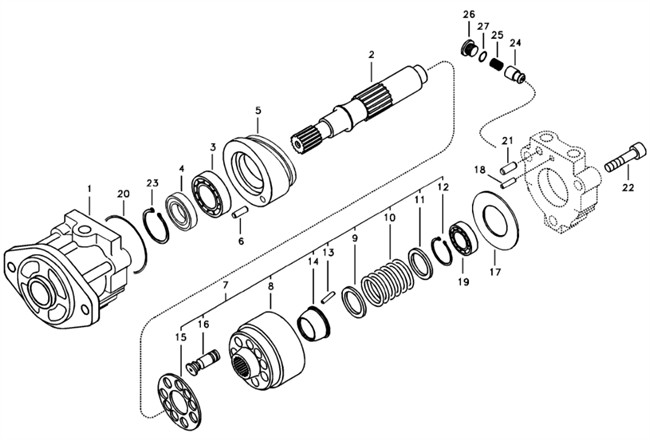14533496 Hydraulic Fan Motor For EC360 EC380 EC460 Excavator