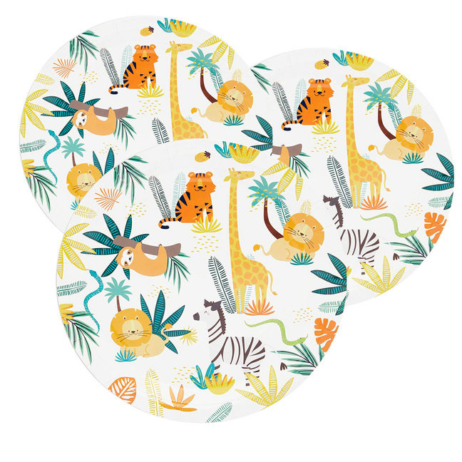 Christmas Themed Party Coloured Sturdy Fancy Disposable Dinner Plates