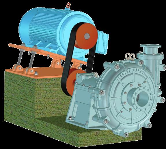 Heavy Duty 132kw 980r/Min Centrifugal Sludge Pump 300ZBD-530