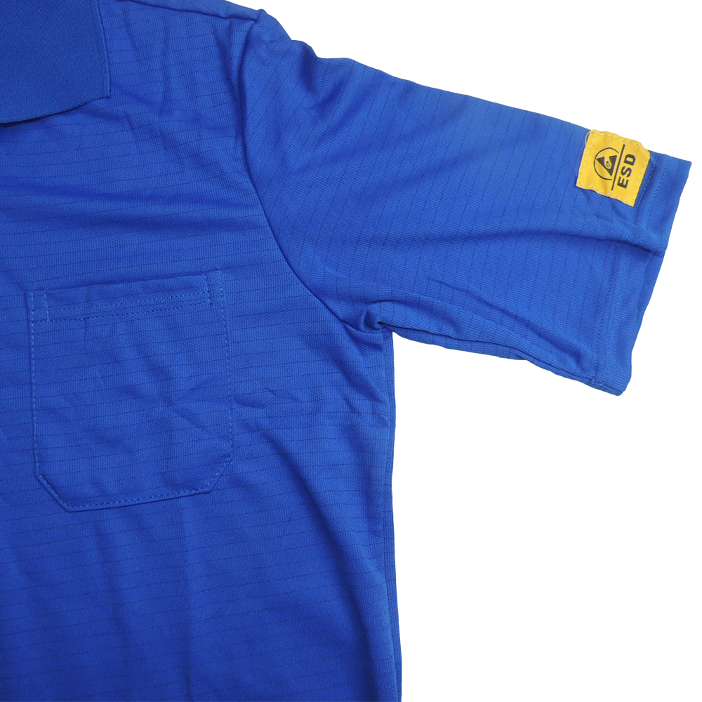 EN 61340 Static Dissipative ESD T Shirt With 10E6-8 Antistatic Glove
