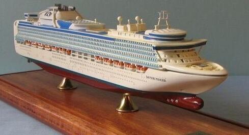Container Hand Crafted Model Ships With Sapphire Princess Cruise Ship Shaped