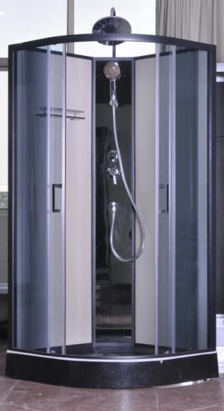 Modern Fully Enclosed Showers Units Matt Black Profiles CE SGS Certification