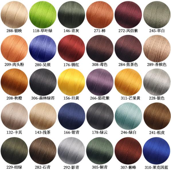 30g One Roll Round Wax Thread DIY Handmade 0.65MM Leather Sewing Polyester