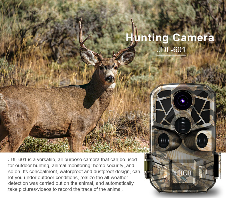 2in 4k Night Vision Hunting Camera Waterproof Animal Trail TFT LCD