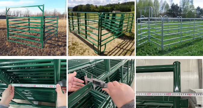 USA Heavy Duty Livestock Fence Panel Anti Broken Horse Round Pen Panels