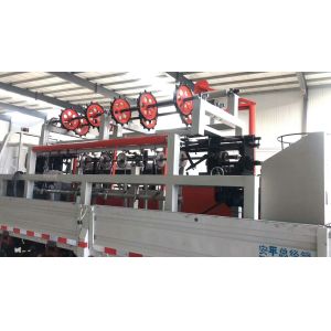 3m width Fully-Automatic double wire feeding PLC Chain Link Fence Machine