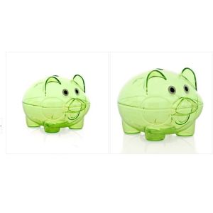 China Safe Simulation Transparent Piggy Bank Environmentally Friendly on sale