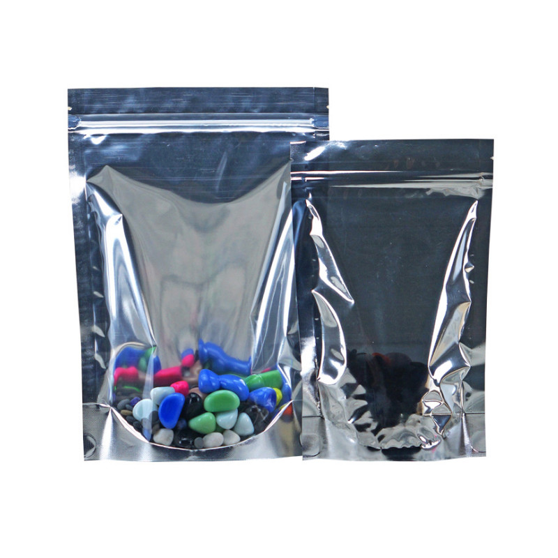 Custom Size Aluminum Stand Up Snack Package Bags For Rolled Oats