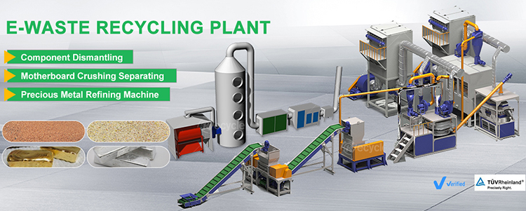PCB Ewaste Shredding Machine for Electronic Recycling Business Machinery Repair Shops