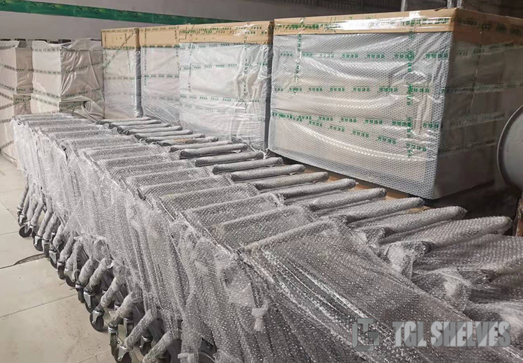 ISO Certificate Shopping Cart Trolley 80-120 Liters for supermarket