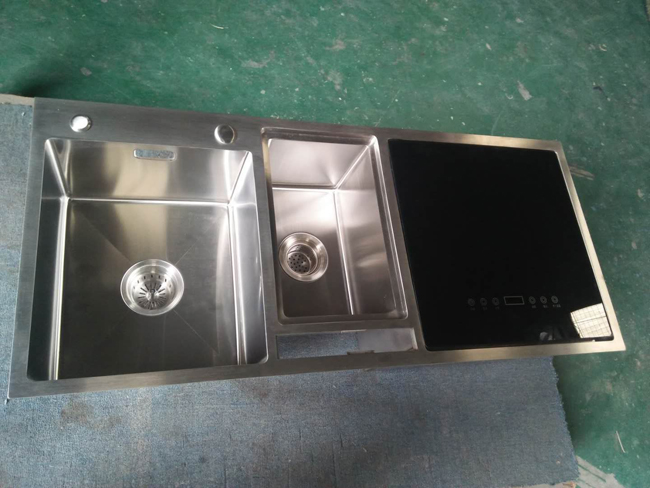 Embedded touch control household ultrasonic cleaning machine