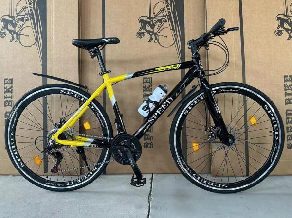 21 Speed Carbon Steel Disc Brake Gear Racing Cycle 700c Road Bike Men Bicycle